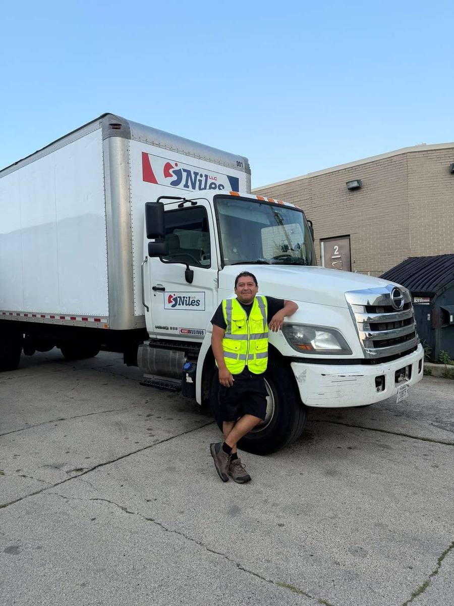 Niles Last Mile crew with company truck